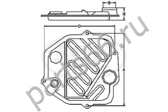Фильтр для АКПП SCT SG1717