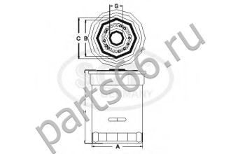 Масляный фильтр SCT SK810