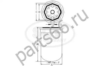 Топливный фильтр SCT ST316
