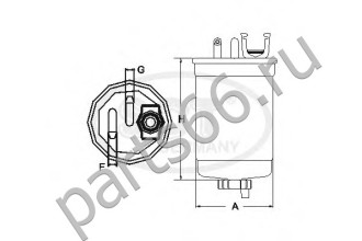Топливный фильтр SCT ST325