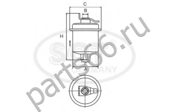 Топливный фильтр SCT ST346