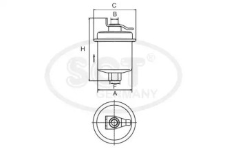 Топливный фильтр SCT ST346