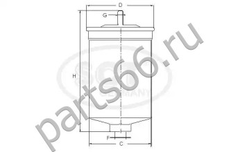 Топливный фильтр SCT ST6160
