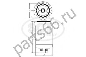 Топливный фильтр SCT ST6125