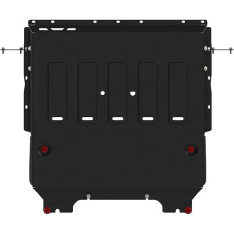Защита картера и КПП для GEELY Tuge/a 2020-2.0 AT Fu/WD/ 2.0 AT FWD, универсальная штамповка, сталь 2.0 мм, с крепежом sheriff 4999