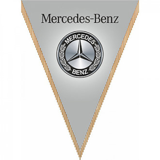 Треугольный автомобильный вымпел SKYWAY Mersedes-Benz