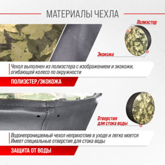 Чехол запасного колеса SKYWAY Листва