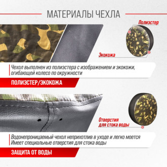 Чехол запасного колеса SKYWAY Камуфляж