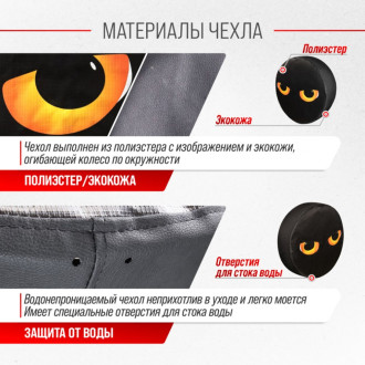 Чехол запасного колеса SKYWAY Глаза