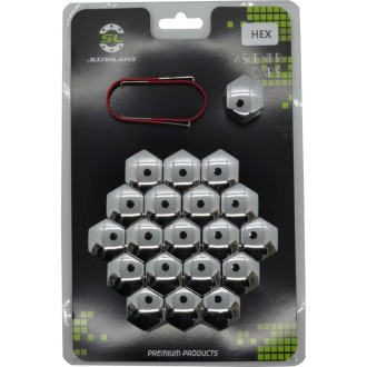 Комплект декоративных колпачков STARLEKS HEX19(Chrome)