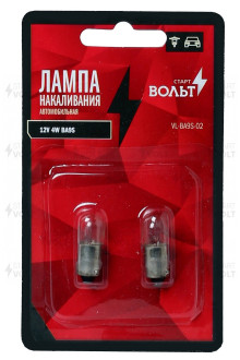 Лампа накаливания StartVOLT VL-BA9S-02