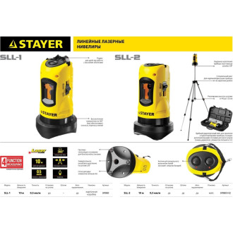 Линейный лазерный нивелир STAYER SLL-2