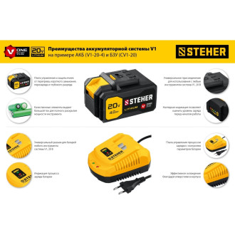 Бесщеточный винтоверт STEHER CSB-300