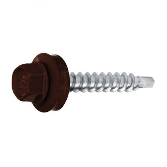 Кровельный саморез swfs 4.8х35 RAL-8014 250 шт.