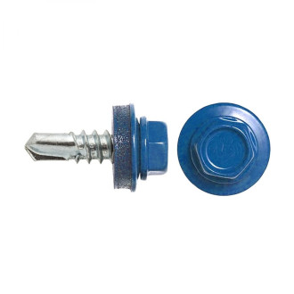 Кровельный саморез swfs 4.8х28 мм RAL-5005 300 шт.