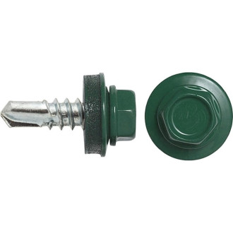Кровельный саморез swfs 4.8х51 мм RAL-6005 200 шт.