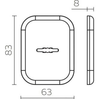 Накладка PALIDORE 020-02-PC