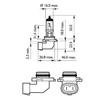 Автолампа PHILIPS 9006PRC1