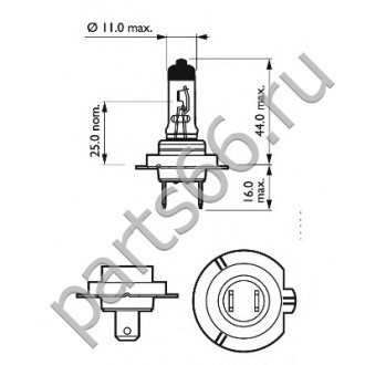 Автолампа PHILIPS 12035RAC1