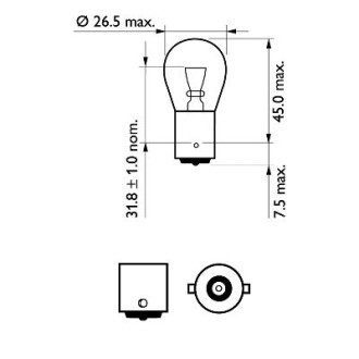 Автолампа PHILIPS 12498VPB2