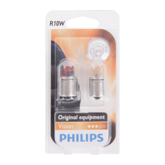 Автолампа PHILIPS R10W BA15s 12V /1/10