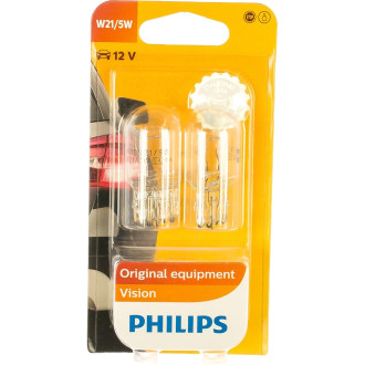 Автолампа PHILIPS W21/5W W3*16q 12V /1/10