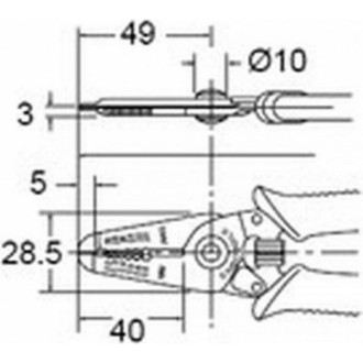 Клещи для зачистки ProsKit 1PK-3002E