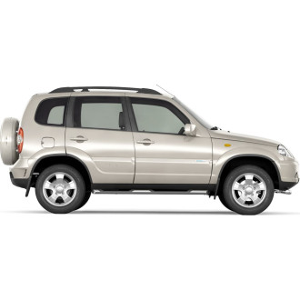 Рейлинги CHEVROLET Niva 2002-20/ LADA Niva 2020-Черный муар PT Group 02010702 LNV551501