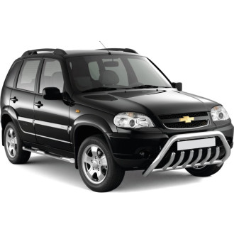 Рейлинги CHEVROLET Niva 2002-20/ LADA Niva 2020-Черный муар PT Group 02010702 LNV551501
