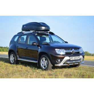 Защита порогов Duster 2012- г.в./Terrano 2014- г.в. PT Group Эстонец