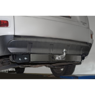 Фаркоп для MITSUBISHI Outlander XL 2007-2012/ CITROEN С-Сrosser PT Group ТСУ тип F с нержавеющей накладкой