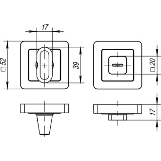 Поворотная ручка Punto BK6 QR ABL-28