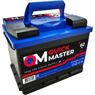 Аккумуляторная батарея Quick Master SP 6СТ-60 (L)-(1) 480А, 242x175x190