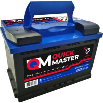 Аккумуляторная батарея Quick Master SP 6СТ-75 (L)-(1) 560А, 277x175x190