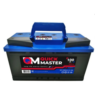 Аккумуляторная батарея Quick Master SP 6СТ-100 (L)-(1) 780А, 353x175x190