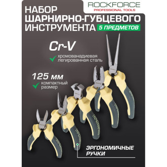 Набор шарнирно-губцевого инструмента Rockforce RF-5055B(52038)