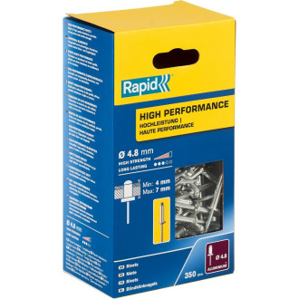 Алюминиевая заклепка Rapid High-performance-rivet d4.8x10 мм 350 шт