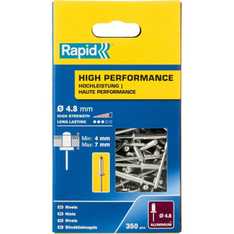 Алюминиевая заклепка Rapid High-performance-rivet d4.8x10 мм 350 шт