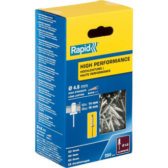 Алюминиевая заклепка Rapid High-performance-rivet d4.8x20 мм 250 шт
