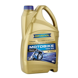 Моторное масло RAVENOL Motobike 4-T Ester 10W-60