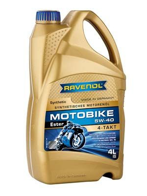 Моторное масло RAVENOL Motobike 4-T Ester SAE 5W-40 4 л