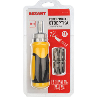 Реверсивная отвертка REXANT 12-4778