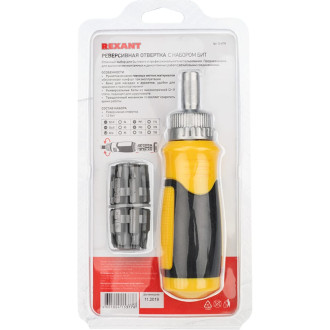 Реверсивная отвертка REXANT 12-4778
