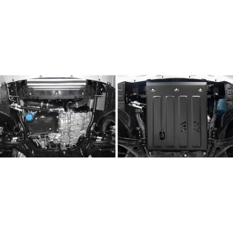 Защита картера и КПП для Exeed TXL АКПП 4WD 2020-2021 2021-н.в Rival 111.0927.1