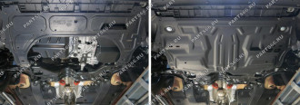 Защита картера и КПП для Seat Ibiza IV V - все 2008-2015/Skoda Fabia II V - 1.2 Rival 111.5842.1