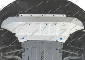 Защита радиатора и картера для Audi Q7 2015-н.в Rival 333.0329.1