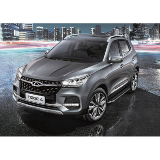 Пороги на автомобиль для chery tiggo 4 2019-н.в. Rival premium