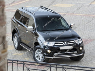 Пороги Mitsubishi Pajero Sport II 2008-2016 Rival Premium