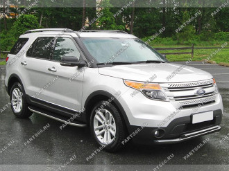 Алюминиевые пороги для Ford Explorer 2011-2015- Rival Premium