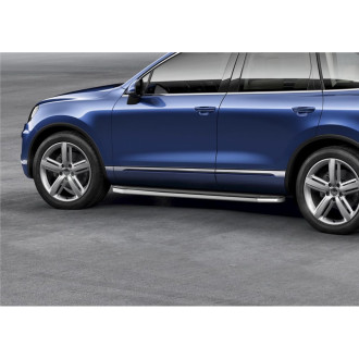 Пороги VW Touareg II рестайлинг /R-Line/ 2015-2018 Rival Premium